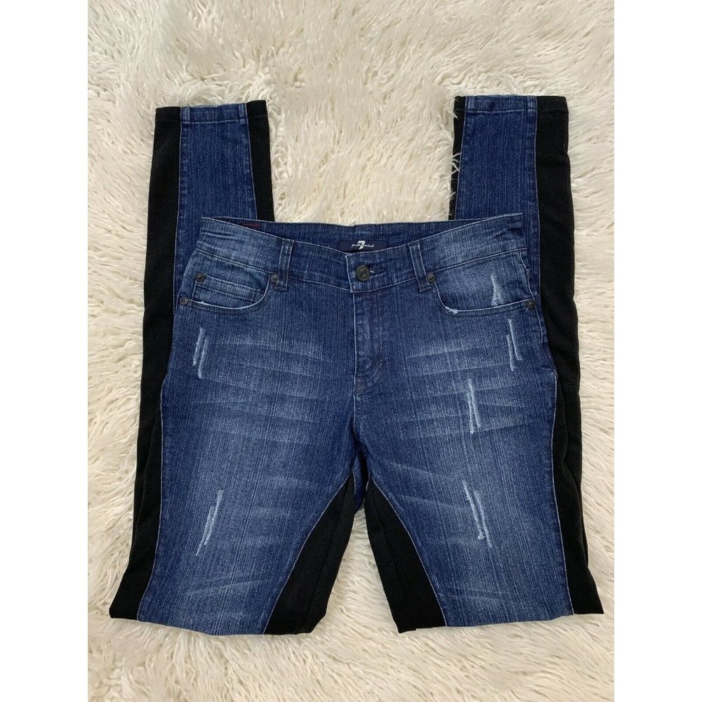 7 For All Mankind Women's Skinny Jeans with inner/Outer side tracks Size 26